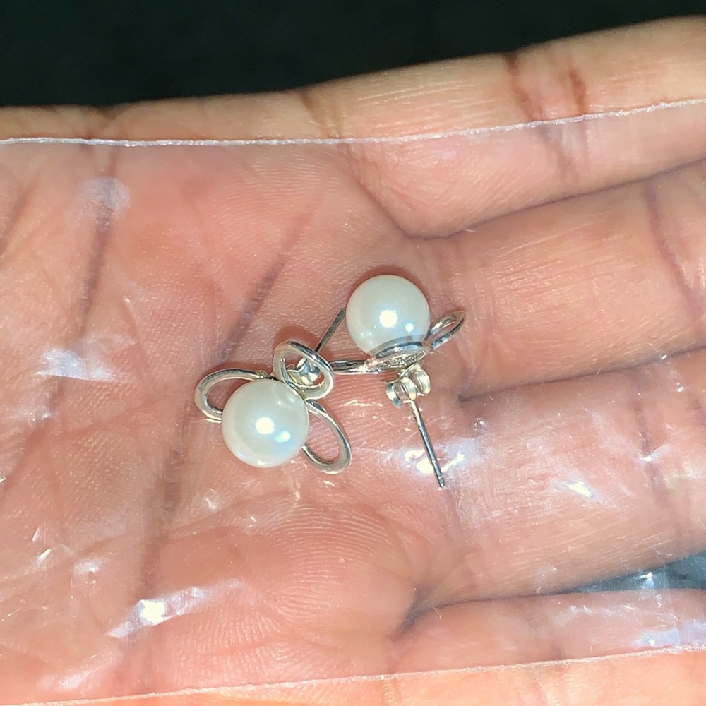 Sterling Silver Push-Back Earring